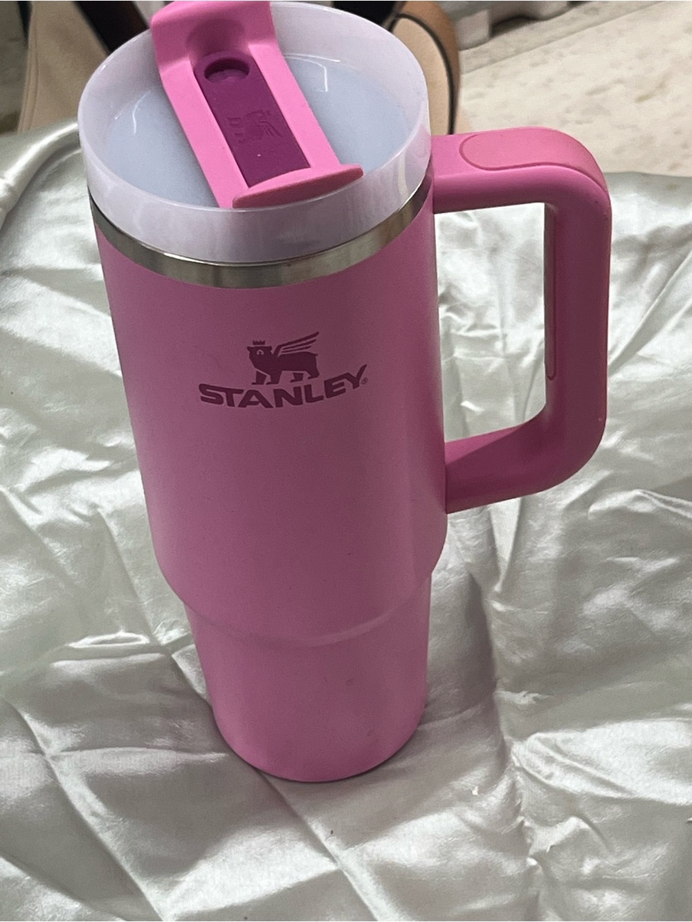 Stanley Quencher H2.0 30 oz Pink Insulated Tumbler Handle, Lid & Straw Nvr USD